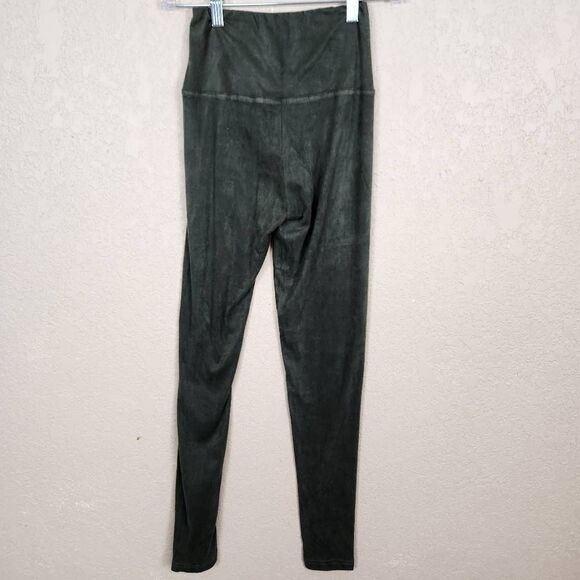 RD Style Olive Green Micro Suede Leggings XS (4919) - Picture 2 of 5